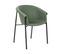 Chaise De Salle à Manger Set De 2 Tissu Vert Foncé Ames