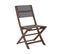 Lot De 2 Chaises Pliantes En Bois D'acacia Foncé Cesana