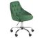 Chaise De Bureau Velours Vert Émeraude Parrish