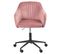 Chaise De Bureau Velours Rose Venice