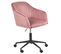 Chaise De Bureau Velours Rose Venice