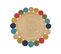 Tapis Rond En Jute Ø 140 Cm Multicolore Vostan