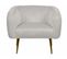 Velours Fauteuil Gris Clair Laconia