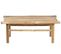 Table De Jardin 80 X 45 Cm Bois Solide Bois Clair Todi