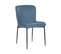 Chaise De Salle à Manger Set De 2 Tissu Bleu Ada