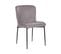 Chaise De Salle à Manger Set De 2 Tissu Gris Foncé Ada