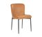 Chaise De Salle à Manger Set De 2 Tissu Orange Ada