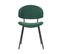 Chaise De Salle à Manger Set De 2 Tissu Vert Foncé Kiana