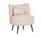 Bouclé Fauteuil Beige Otsby