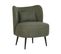 Bouclé Fauteuil Vert Foncé Otsby