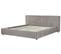 Lit Double En Tissu Gris 180 X 200 Cm Linards