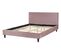 Lit Double En Velours Rose 140 X 200 Cm Fitou