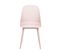 Chaise De Salle à Manger Set De 4 Rose Pastel Emory