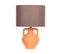 Lampe à Poser En Céramique Orange Labrada