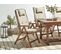 Chaise De Jardin Set De 2 Bois Taupe Amantea