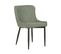 Chaise De Salle à Manger Set De 2 Tissu Vert Everly