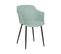 Chaise De Salle à Manger Set De 2 Tissu Vert Menthe Elim