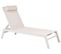 Chaise Longue Métal Beige Catania