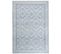 Tapis En Laine Bleu Et Blanc 160 X 230 Cm Kawas