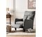 Fauteuil Inclinable En Tissu Gris Royston