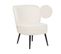 Bouclé Fauteuil Blanc Voss