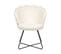 Bouclé Fauteuil Blanc Lovelock