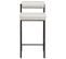 Tabouret De Bar Set De 2 Tissu Gris Clair Amaya