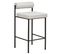 Tabouret De Bar Set De 2 Tissu Gris Clair Amaya