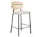 Tabouret De Bar Set De 2 Tissu Blanc Cassé Mayetta