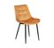 Chaise De Salle à Manger Set De 2 Velours Orange Melrose Ii