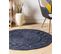 Tapis En Jute Bleu Sombre D 120 Cm Koyunlu