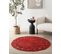 Tapis En Jute Rouge D 120 Cm Koyunlu