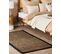 Tapis En Jute Noir Et Beige 80 X 150 Cm Gerce