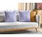 Lot De 2 Coussins Coton Violet Tellima 45 X 45 Cm