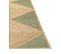 Tapis En Jute Beige Et Vert 160 X 230 Cm Calis