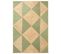 Tapis En Jute Beige Et Vert 160 X 230 Cm Calis