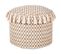 Pouf En Osier Beige D 50 Cm Pirak