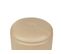 Pouf Coffre En Cuir Pu Beige Maryland