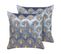 Lot De 2 Coussins Broderie Velours Violet Pandorea 45 X 45 Cm