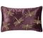 Lot De 2 Coussins Broderie Velours Violet Daylily 30 X 50 Cm