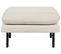 Pouf Ottoman 70 X 70 Cm En Tissu Beige Clair Vinterbro