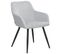 Chaise De Salle à Manger Set De 2 Velours Gris Clair Casmalia