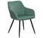 Chaise De Salle à Manger Set De 2 Velours Vert Foncé Casmalia