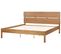 Lit Double En Bois Clair Avec LED 180 X 200 Cm Boisset