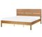 Lit Double En Bois Clair Avec LED 180 X 200 Cm Boisset