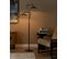 Lampadaire LED 140 Cm Métal Noir Galetti