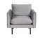 Velours Fauteuil Gris Vinterbro