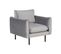 Velours Fauteuil Gris Vinterbro