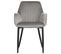 Chaise De Salle à Manger Set De 2 Velours Gris Foncé Wellston