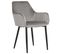 Chaise De Salle à Manger Set De 2 Velours Gris Foncé Wellston